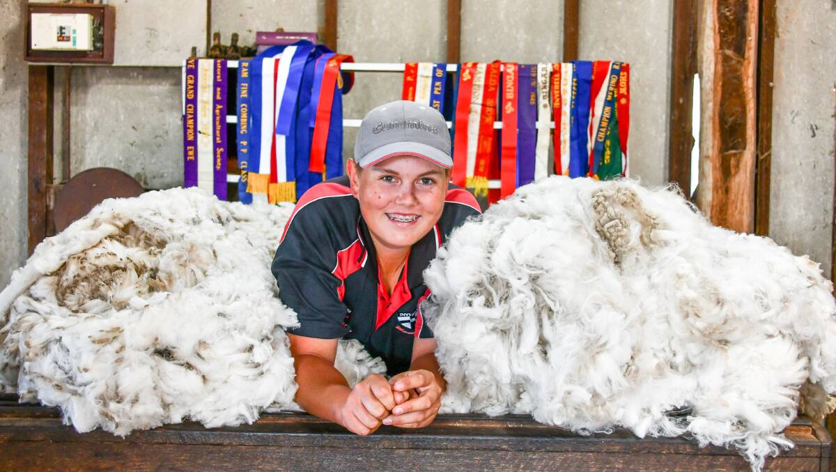 Delungra's Luke Croft is showing a keen interest in the Merino wool industry and his family and community are helping him achieve his goals. 
