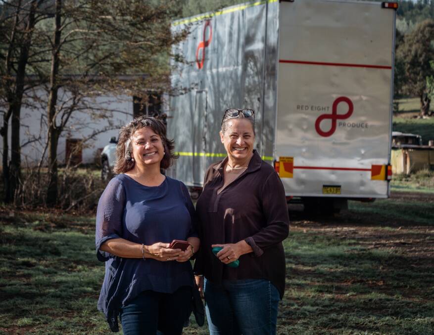 Anita Taylor and Sarah Burrows of Red 8 Produce are one step closer to making their on-farm abattoir a reality. Photo: Matt Cawood