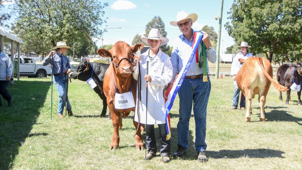 The champion led purebred steer from St Johns College. 