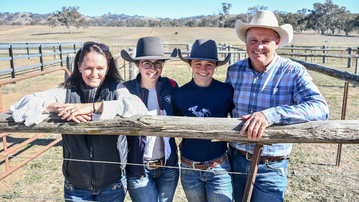 Trudy, Georgie, Charlie and Andrew Chapman of Wombramurra Black Simmentals.