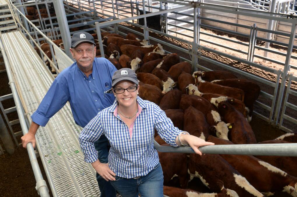 Australian Livestock and Property Agents chief executive Andy Madigan will retire later this year and is pictured with ALPA southern region representative Liz Summerville.