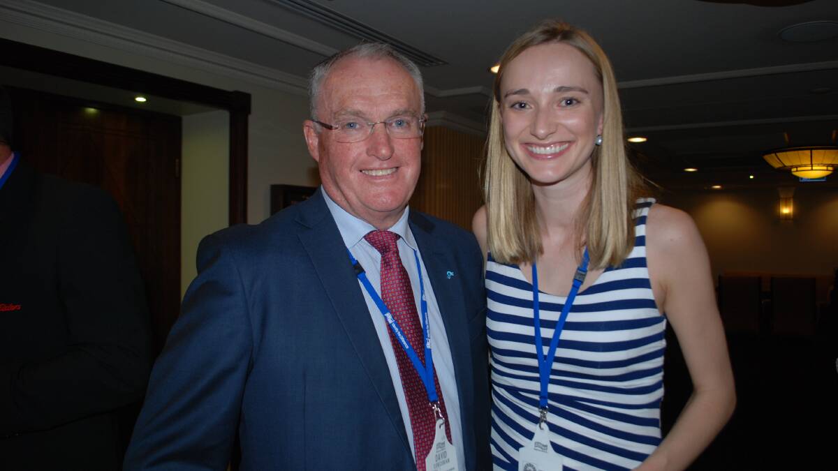 Australian Livestock and Property Agents Association outgoing president David Corcoran with Julia Corcoran from Boorowa.