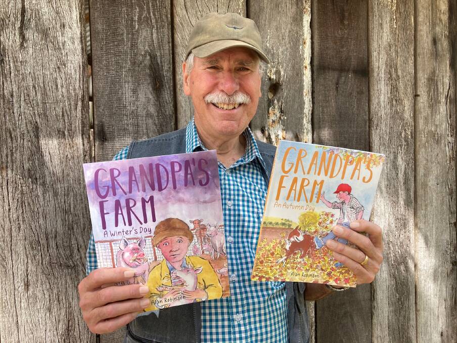 Orange author Alan Robinson recently released two more books in the Grandpa's Farm series about farm life.