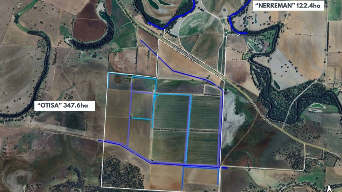 Nerreman covers 122ha (302 acres) while Otisa is 348ha (859 acres). Picture supplied