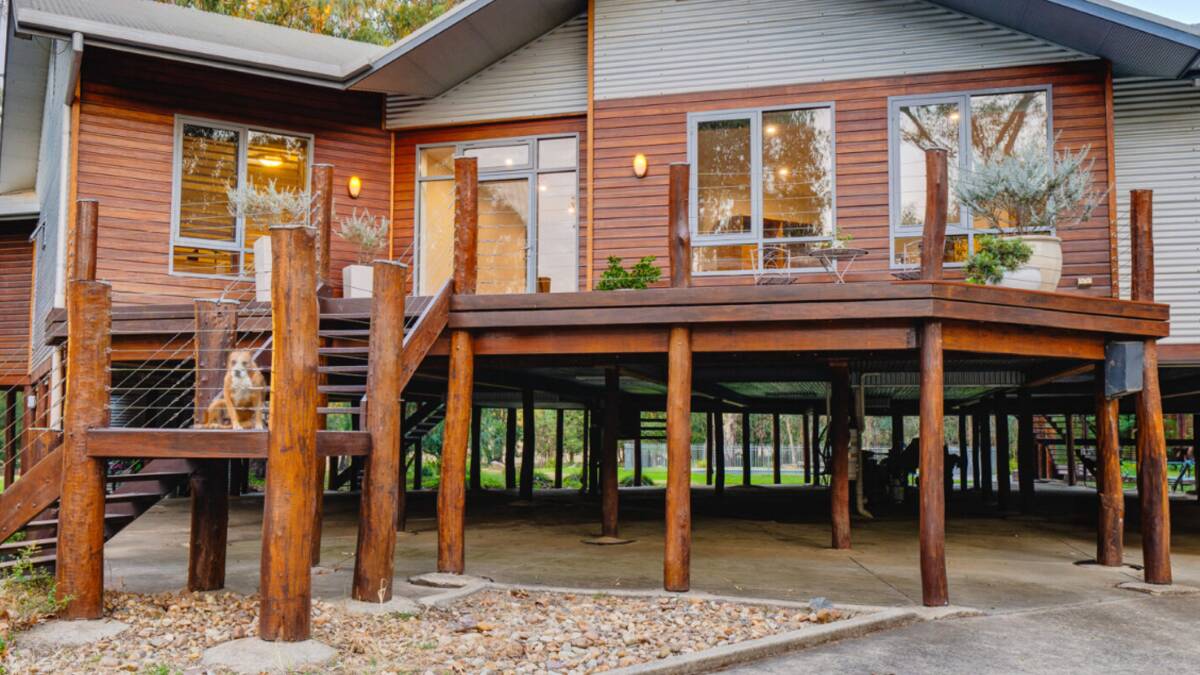 Built above all historic flood levels, the stunning air-conditioned and heated homestead features deep tallowwood timber verandahs. Picture supplied