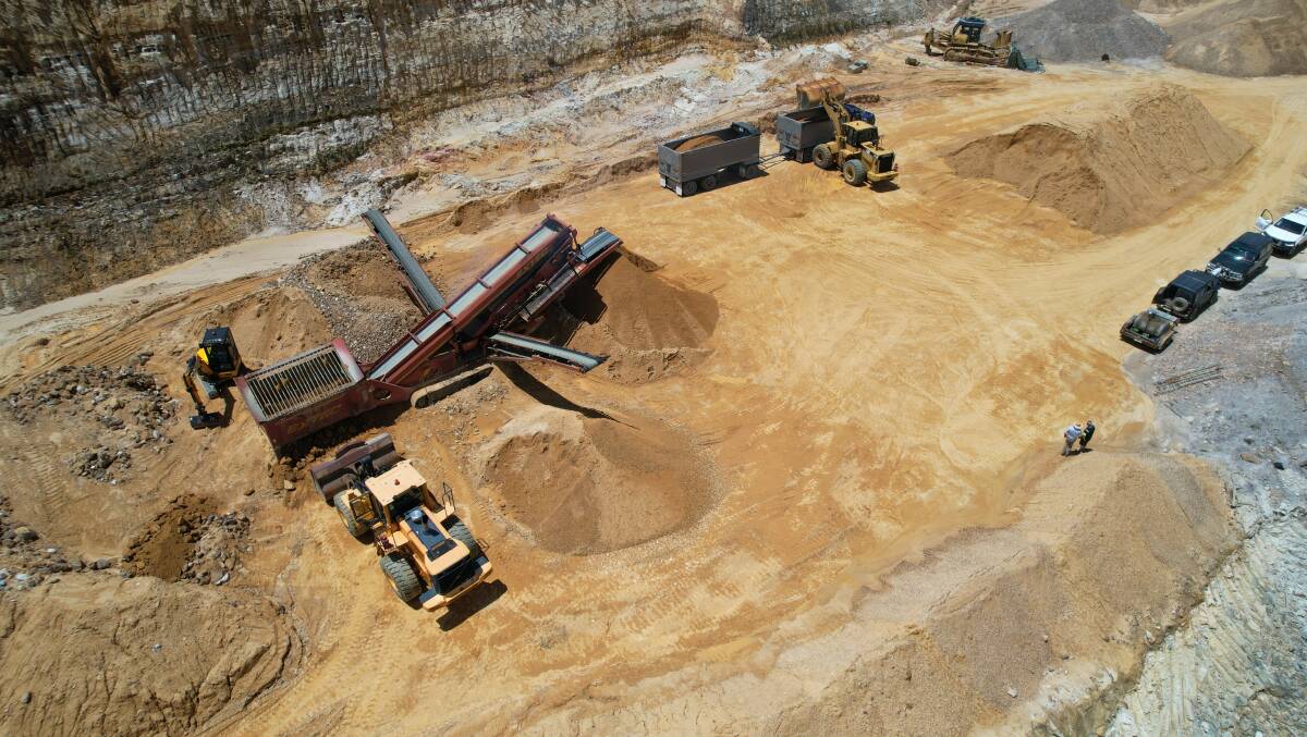 An independent survey of the quarry operation estimates 27.7 million tonnes of resource. Picture - supplied.