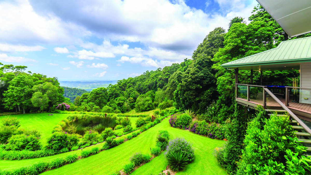 RAY WHITE RURAL: Gold Coast hinterland property Carinya is a Jurassic Park-like 22 hectare ancient rainforest retreat.
