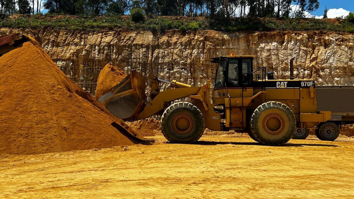 Wandoo is a sand quarry producing yellow brickies sand. Picture - supplied.