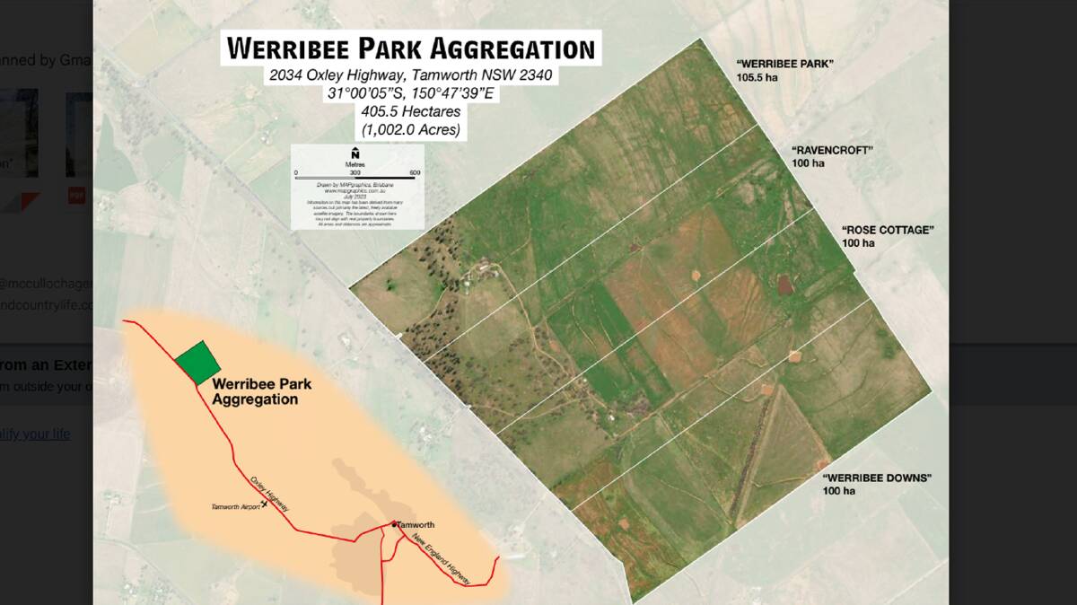 Werribee Park is being offered as a whole or in four lots. Picture supplied