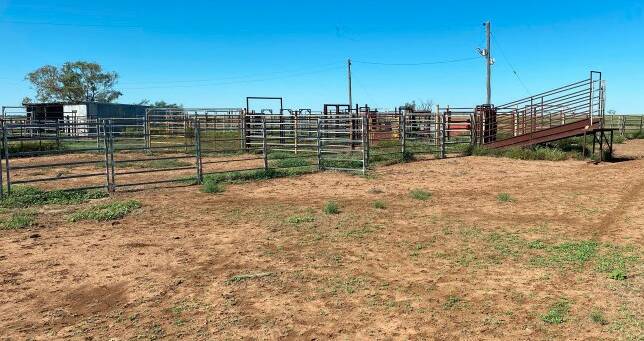 Improvements include a set of cattle yards.